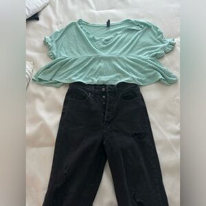 Target Black Ripped Jeans Size 2